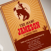 Invitation Cowboy Western Old West Anniversaire Fête Invitati