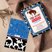 Invitation Cowboy Western Old West Anniversaire Fête Invitati