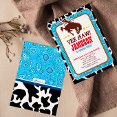 Invitation Cowboy Western Old West Anniversaire Fête Invitati