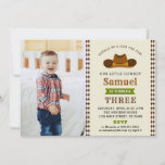 Invitation Cowboy Western Rodeo Baby Boy Photo 1st Birthday<br><div class="desc">Cowboy invite great for a child's western saloon themed birthday. Matching items can be found in our zazzle shop.</div>