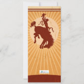 Invitation Cowboy Western Rodeo Birthday Tickpass (Dos)