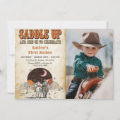 Invitation Cowboy Western Rodeo Wild West fête d'anniversaire (Devant)