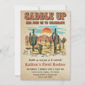 Invitation Cowboy Western Rodeo Wild West fête d'anniversaire (Devant)