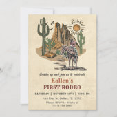 Invitation Cowboy Western Rodeo Wild West fête d'anniversaire (Devant)