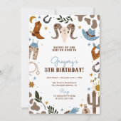 Invitation Cowboy Western Wild West Rodeo Anniversaire (Devant)