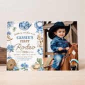 Invitation Cowboy Wild West 1st Rodeo Ranch Birthday Party