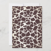 Invitation Cowboy Wild West Premier Rodéo Anniversaire (Dos)