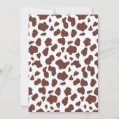 Invitation Cowboy Wild West Rodeo Baby shower rouge occidenta (Dos)