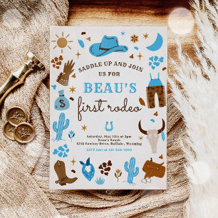 Invitation Cowboy Wild West Rodeo Ranch fête d'anniversaire