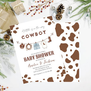 Invitation Cowboy Wild West Rodeo Western Boy Baby shower