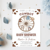 Invitation Cowboy Wild West Rodeo Western Boy Baby shower