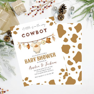 Invitation Cowboy Wild West Rodeo Western Boy Baby shower
