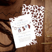 Invitation Cowboy Wild West Rodeo Western Boy Baby shower
