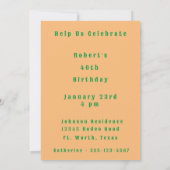 Invitation Cowboys de l'Ouest Cuisine Grill Personnalisé  (Dos)