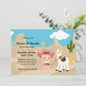 Invitation Cowgirl (Debout devant)