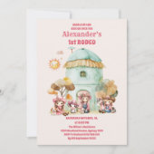 Invitation Cowgirl 1st Rodeo Premier anniversaire (Devant)