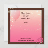 Invitation Cowgirl Anniversaire de la fête Boot Scottin Custo (Dos)