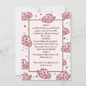 Invitation Cowgirl Bachelorette Itinéraire Allons les filles (Dos)