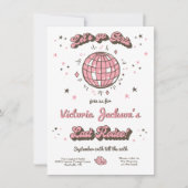 Invitation Cowgirl Bachelorette Itinéraire Allons les filles (Devant)