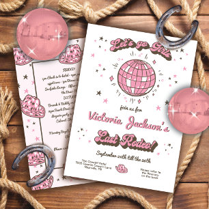 Invitation Cowgirl Bachelorette Itinéraire Allons les filles