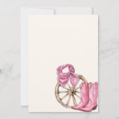 Invitation Cowgirl Birthday Boots & Bows 30th Birthday (Dos)