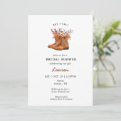 Invitation Cowgirl Boots Rustic Western Bride douche (Debout devant)