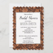 Invitation Cowgirl Brown Florale Occidentale (Devant)