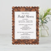 Invitation Cowgirl Brown Florale Occidentale (Debout devant)