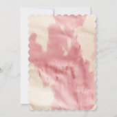 Invitation Cowgirl Crème rose Brown Cowhide (Dos)