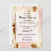 Invitation Cowgirl Crème rose Brown Cowhide (Devant)