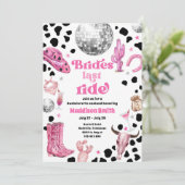 Invitation Cowgirl de l'espace Week-end de célibataire Disco (Debout devant)