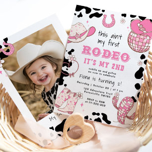 Invitation Cowgirl de l'Ouest 2ème photo de Rodéo pour fête d