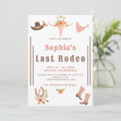 Invitation Cowgirl Dernier Rodeo Bachelorette Party (Debout devant)