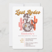 Invitation Cowgirl Dernier Rodeo Bachelorette Weekend Party (Devant)