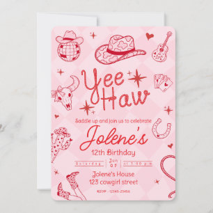 Invitation Cowgirl Disco