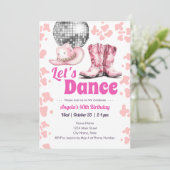 Invitation Cowgirl Disco 40e anniversaire PINK Dance Invitati (Debout devant)