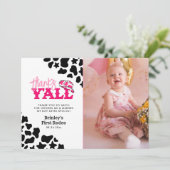 Invitation Cowgirl Disco Rose Premier Rodéo Merci Y'all (Debout devant)