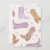 Invitation Cowgirl "End Piece" Haute chaise Bannière Bund car (Devant)