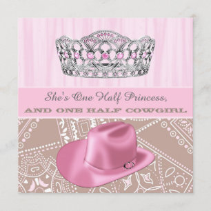 Invitation Cowgirl Princess Birthday Party
