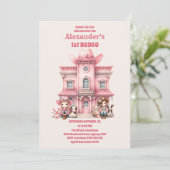 Invitation Cowgirl Rodeo 1er anniversaire (Debout devant)