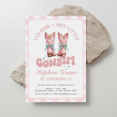 Invitation Cowgirl Rodeo rose fête d'anniversaire