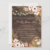 Invitation Cowgirl Western Boho Anniversaire (Devant)