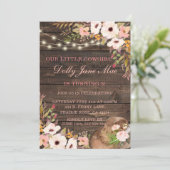 Invitation Cowgirl Western Boho Anniversaire (Debout devant)