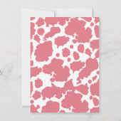 Invitation Cowgirl Western Cowhide Cloture Baby shower (Dos)