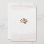 Invitation Cowgirl Western Rustic Floral Fête des mariées (Dos)