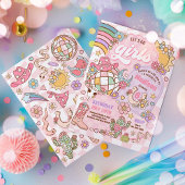 Invitation Cowgirl Wild West Rodeo Disco fête d'anniversaire