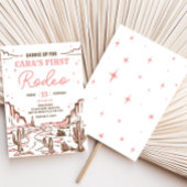 Invitation Cowgirl Wild West Rodeo fête d'anniversaire