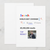 Invitation Coworker PHOTO Cadeaux Boss Infirmière Enseignant  (Devant / Derrière)