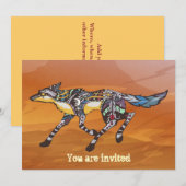 Invitation Coyote l'invitation de Trickster (Devant / Derrière)