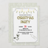 Invitation Cozy Holiday Gathering /Festive Christmas Celebrat (Devant / Derrière)